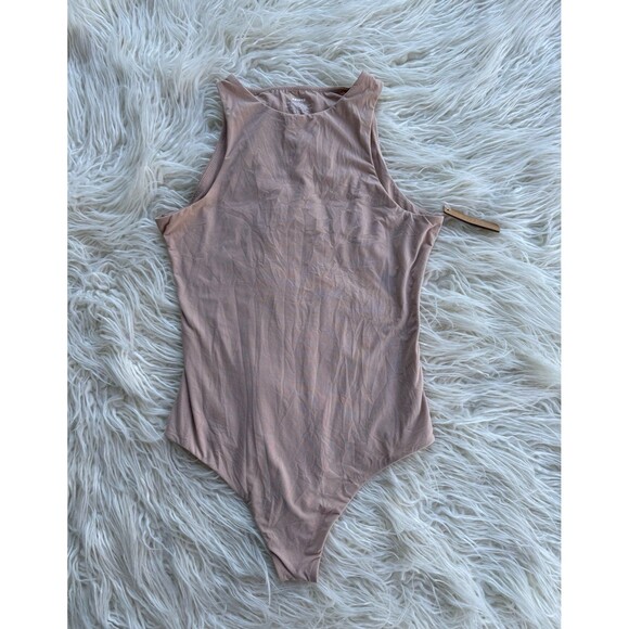 Skims Fits Everybody High Neck Bodysuit Mica Size Medium - Picture 1 of 9